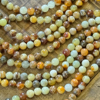 Xiuyan Jade Bead Strand - 8mm