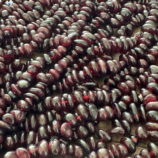 Grade AB Garnet Chip Bead Strand - 5-8mm