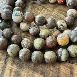 Flower Agate Beads Strand - 4mm - 6mm - 8mm
