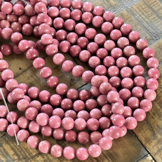 Grade A Rhodonite Beads Strand - 8mm