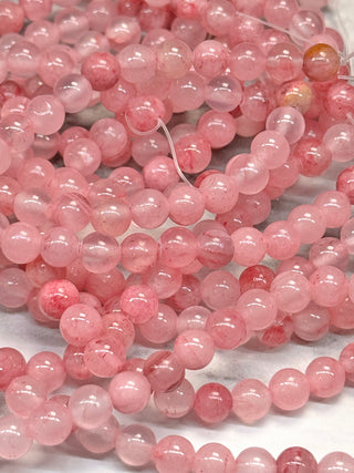 Pink Jade Beads Strand - 4mm - 6mm - 8mm - 10mm - 12mm