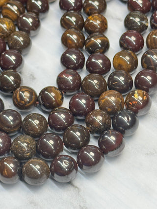 Australian Boulder Opal Beads Strand - 8mm