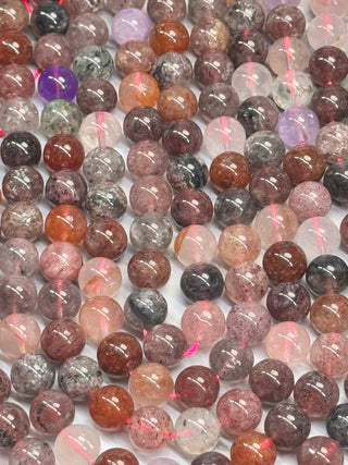 Super 7 Quartz Beads Strand - 6.5mm - 8mm - 10mm