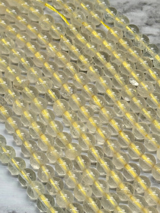 Lemon Quartz Beads Strand - 6mm