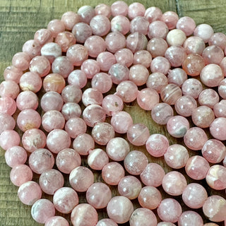 Rhodochrosite Bead Strand - 4mm