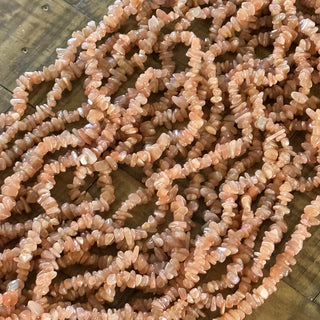 Sunstone Chip Bead Strand - 5-8mm