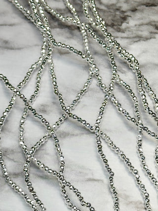 Hematite Faceted Beads Strand - 2mm - 3mm - 6mm - Multiple Colors