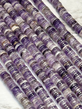 Amethyst Heishi Beads Strand - 6x1mm