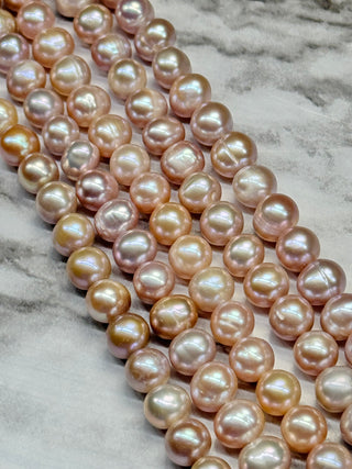 Freshwater Pearl Potato Beads Strand - Thistle Purple - 7mm