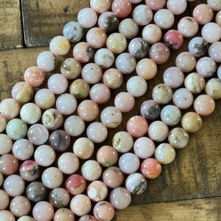 Pink Opal Bead Strand - 8mm