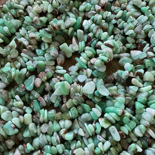 Chrysoprase Chip Bead Strand - 5-8mm