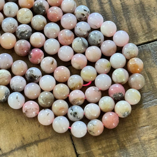 Pink Opal Bead Strand - 8mm