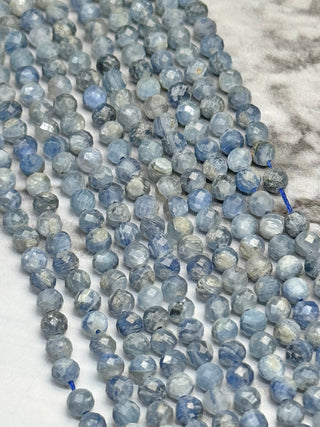 Kyanite Faceted Beads Strand - 4mm