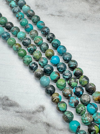 HuBei Turquoise Beads Strand - 3-4mm