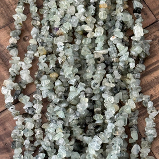 5-8mm Prehnite Chip Bead Strand