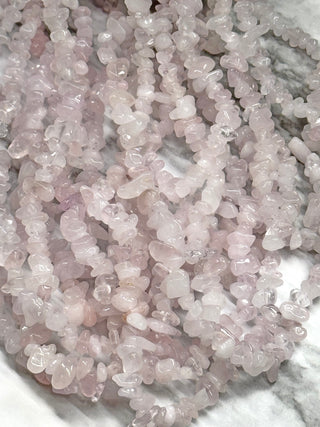 Rose Quartz Chips Beads Strand - 5-8mm