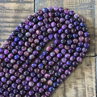 Galaxy Tigers Eye Bead Strand - 6mm