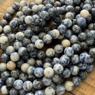 Blue Spot Jasper Bead Strand - 4mm - 6mm - 8mm - 10mm
