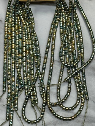 Glass Cylinder Seed Bead Strands - 1.5x2.5mm - Various Colors