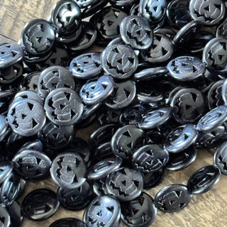 Howlite Pumpkin Bead Strand - 15mm