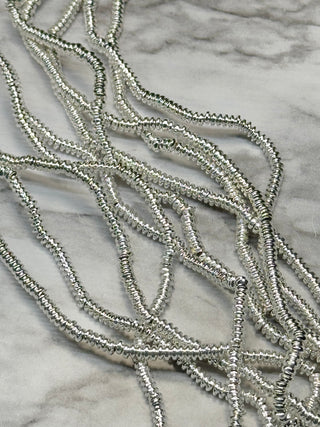 Hematite Rondelle Beads Strand - 3x1.5mm -  Silver - Gold - Light Gold