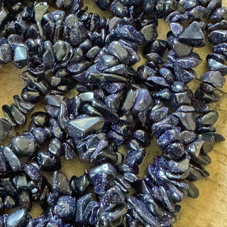 Goldstone Chip Bead Strand - 5-8mm