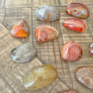 Madagascar Sardonyx Agate Palm Stones