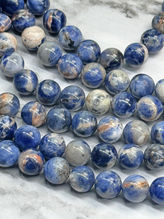Grade AB Sunset Sodalite Beads Strand - 10mm
