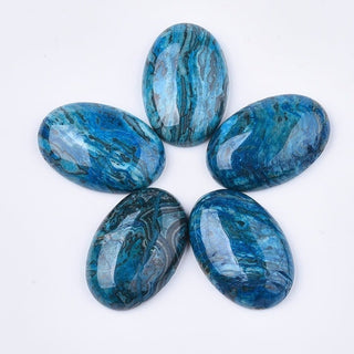 Oval Blue Picasso Jasper Cabochon 30x20mm