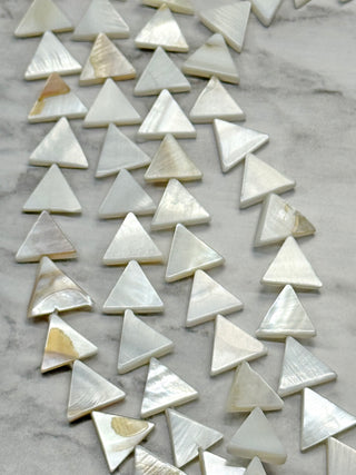 Sea Shell Triangle Beads Strand - 12mm