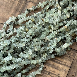 5-8mm Prehnite Chip Bead Strand