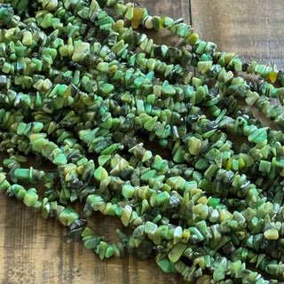Chrysoprase Chip Bead Strand - 5-8mm