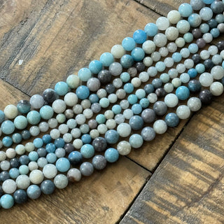 Trolleite Bead Strand - 4mm - 6mm - 8mm