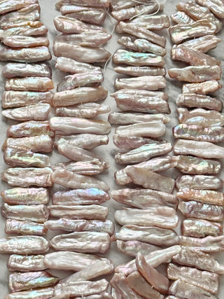 Freshwater Pearl Keshi Nugget Beads Strand - 12-28mm