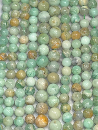 Green Quartz Beads Strand - 6mm - 8mm