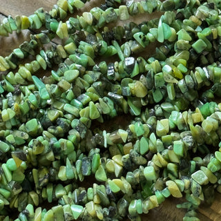 Chrysoprase Chip Bead Strand - 5-8mm