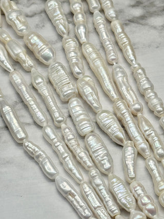 Freshwater Pearl Baroque Keshi Stick Beads Strand