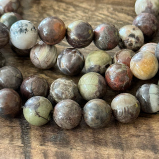 Flower Agate Beads Strand - 4mm - 6mm - 8mm