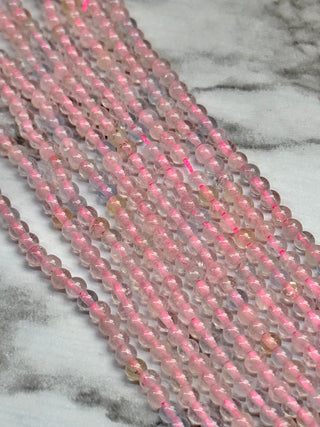 Morganite Beads Strand - 3mm