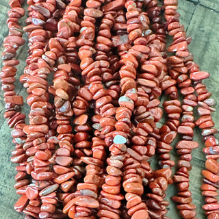 5-8mm Red Jasper Chip Bead Strand