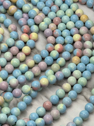 Rainbow Alashan Agate Beads Strand - 8mm