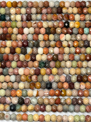 Alashan Agate Bead Strand - Faceted Rondelle - 4x3mm