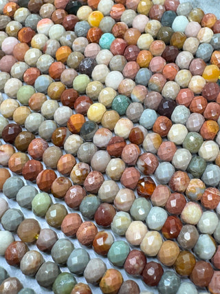 Alashan Agate Bead Strand - Faceted Rondelle - 4x3mm