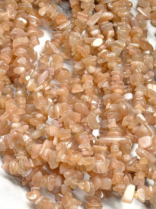 Sunstone Chip Bead Strand - 5-8mm