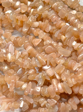 Sunstone Chip Bead Strand - 5-8mm