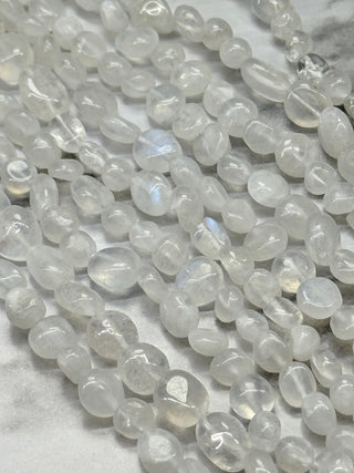 Rainbow Moonstone Tumbled Beads - 5-11mm