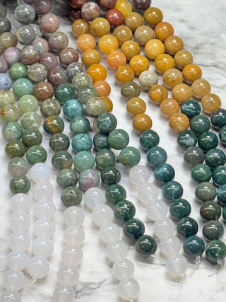 Agate Gradient Color Beads Strand - 10mm