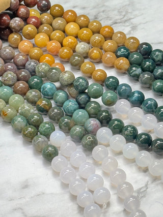 Agate Gradient Color Beads Strand - 10mm