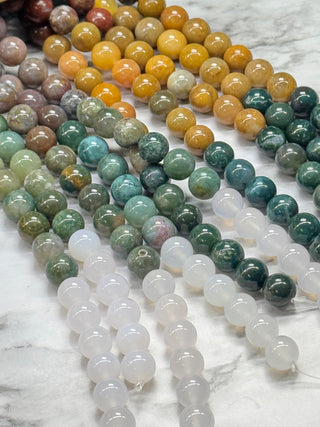 Agate Gradient Color Beads Strand - 10mm