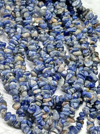 Sodalite Chips Bead Strand  - 5-8mm